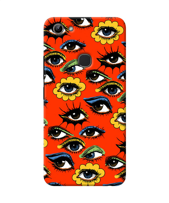 Abstract Eyes Pattern Vivo Y81 Back Cover