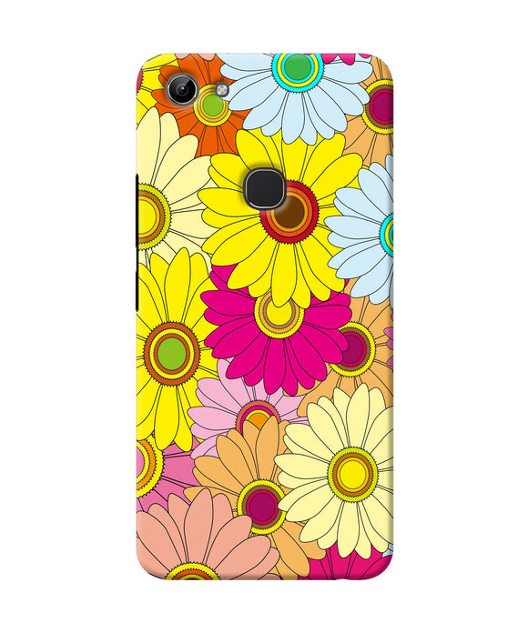 Abstract Colorful Flowers Vivo Y81 Back Cover