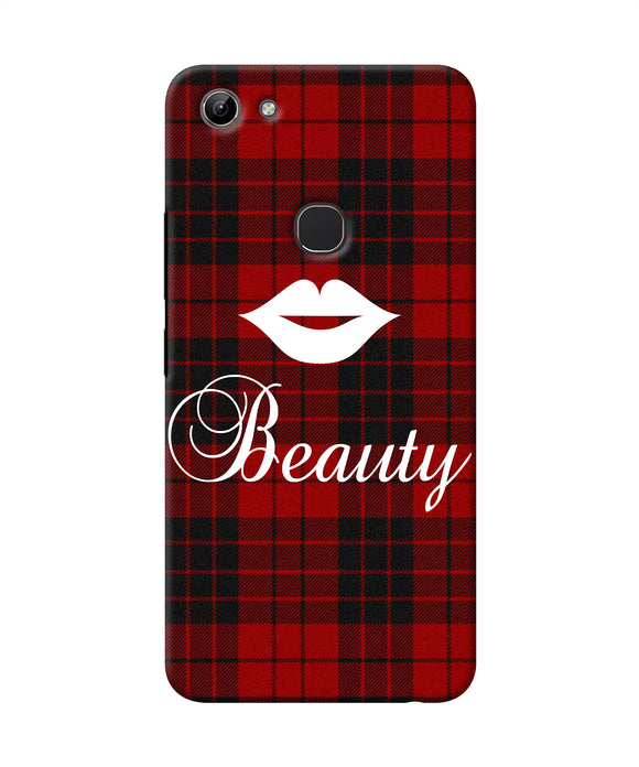 Beauty Red Square Vivo Y81 Back Cover
