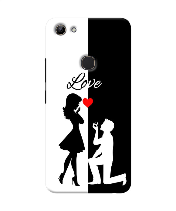 Love Propose Black And White Vivo Y81 Back Cover