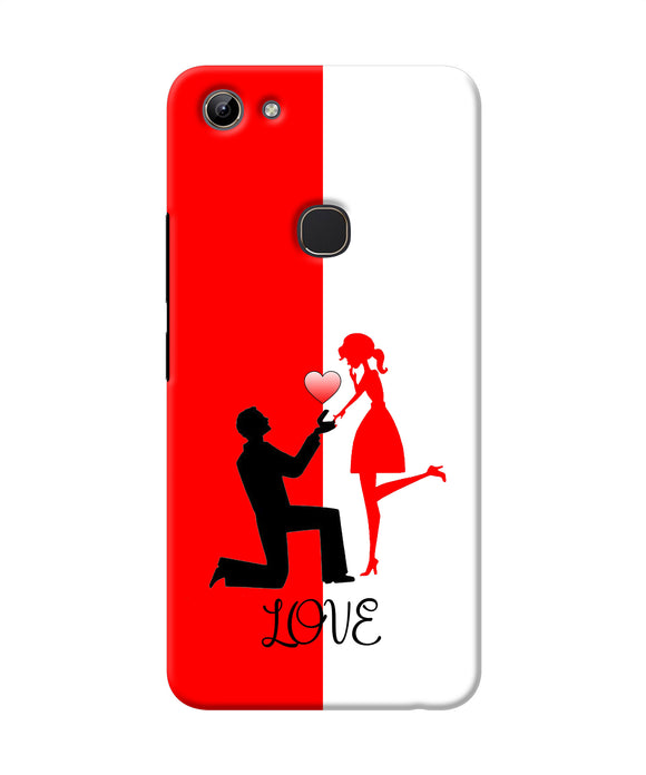Love Propose Red And White Vivo Y81 Back Cover