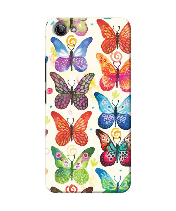 Abstract Butterfly Print Vivo Y81i Back Cover