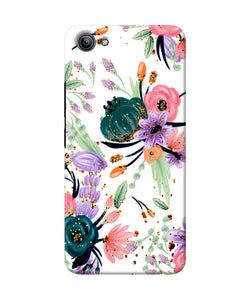 Abstract Flowers Print Vivo Y81i Back Cover