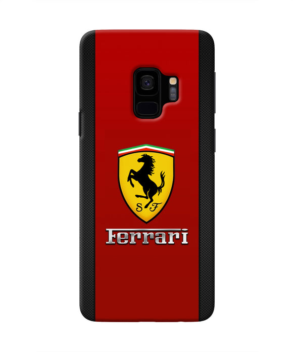 Ferrari Abstract Maroon Samsung S9 Real 4D Back Cover