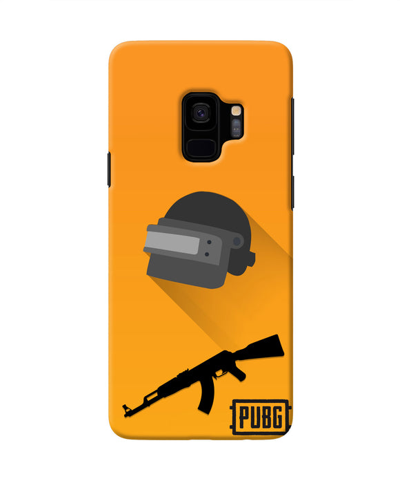 PUBG Helmet and Gun Samsung S9 Real 4D Back Cover