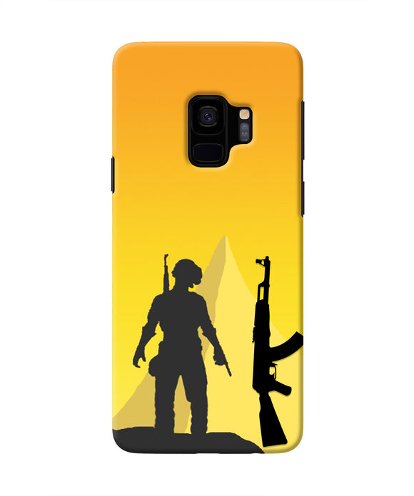 PUBG Silhouette Samsung S9 Real 4D Back Cover