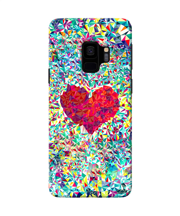 Red Heart Print Samsung S9 Back Cover