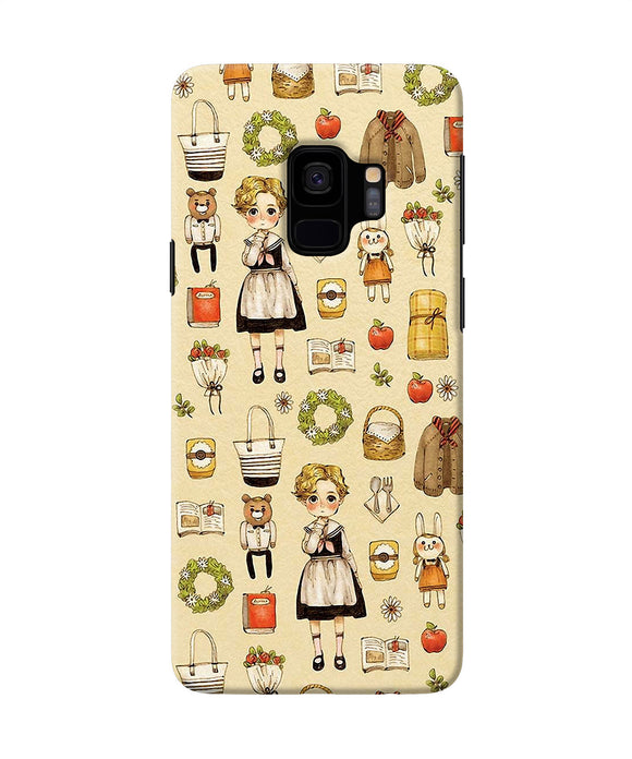 Canvas Girl Print Samsung S9 Back Cover