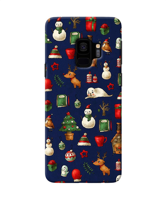 Canvas Christmas Print Samsung S9 Back Cover