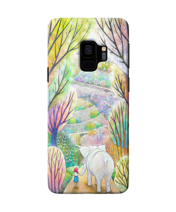 Natual Elephant Girl Samsung S9 Back Cover