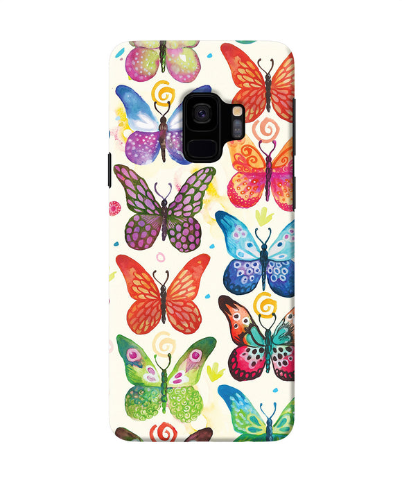Abstract Butterfly Print Samsung S9 Back Cover