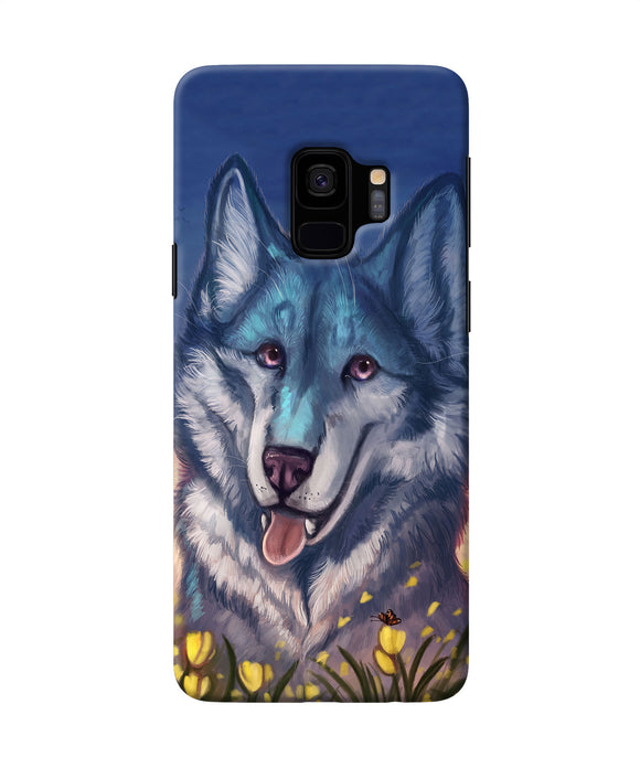 Cute Wolf Samsung S9 Back Cover