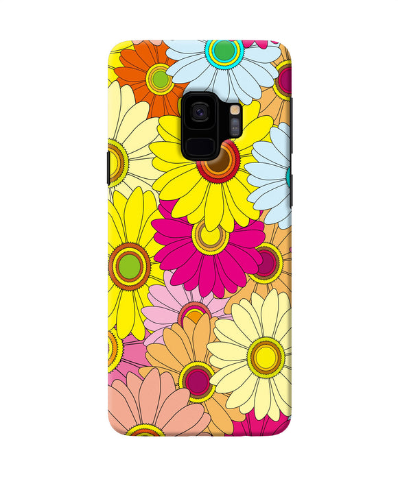 Abstract Colorful Flowers Samsung S9 Back Cover