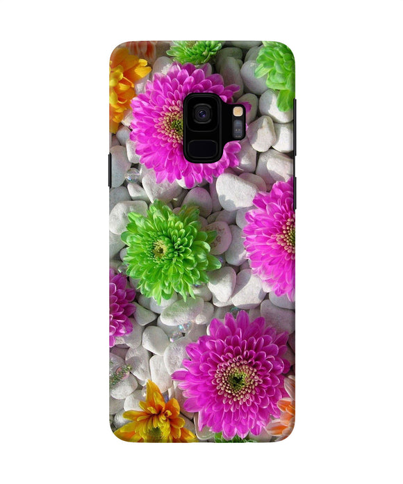 Natural Flower Stones Samsung S9 Back Cover