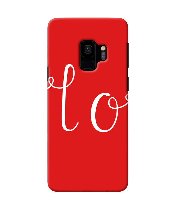 Love One Samsung S9 Back Cover