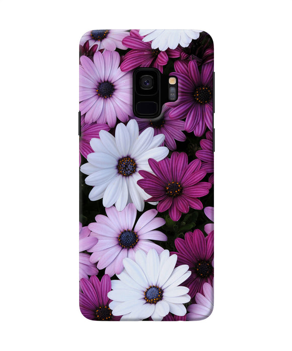 White Violet Flowers Samsung S9 Back Cover