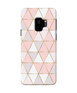 Abstract Pink Triangle Pattern Samsung S9 Back Cover