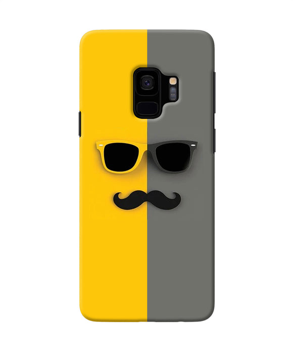 Mustache Glass Samsung S9 Back Cover