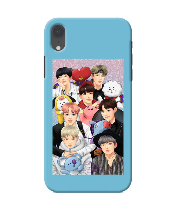 BTS with animals iPhone XR Back Cover