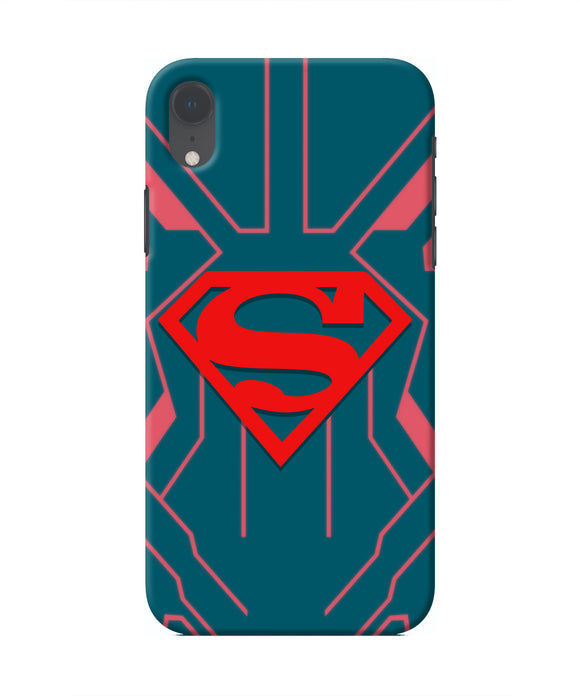 Superman Techno Iphone XR Real 4D Back Cover