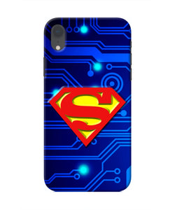 Superman Abstract Iphone XR Real 4D Back Cover