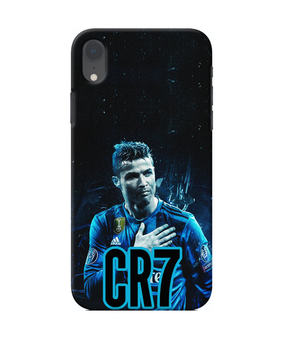 Christiano Ronaldo Blue Iphone XR Real 4D Back Cover