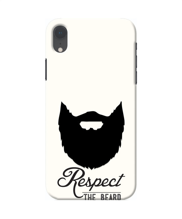 Respect the Beard Iphone XR Real 4D Back Cover
