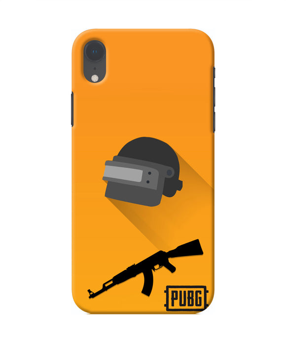 PUBG Helmet and Gun Iphone XR Real 4D Back Cover