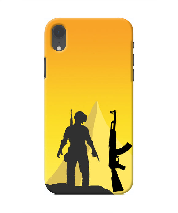 PUBG Silhouette Iphone XR Real 4D Back Cover