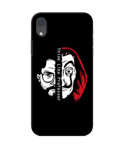 Money Heist Think Like Professor iPhone XR Back Cover