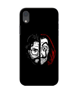 Money Heist Professor Mask Sketch iPhone XR Back Cover