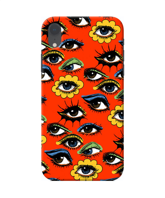 Abstract Eyes Pattern Iphone Xr Back Cover