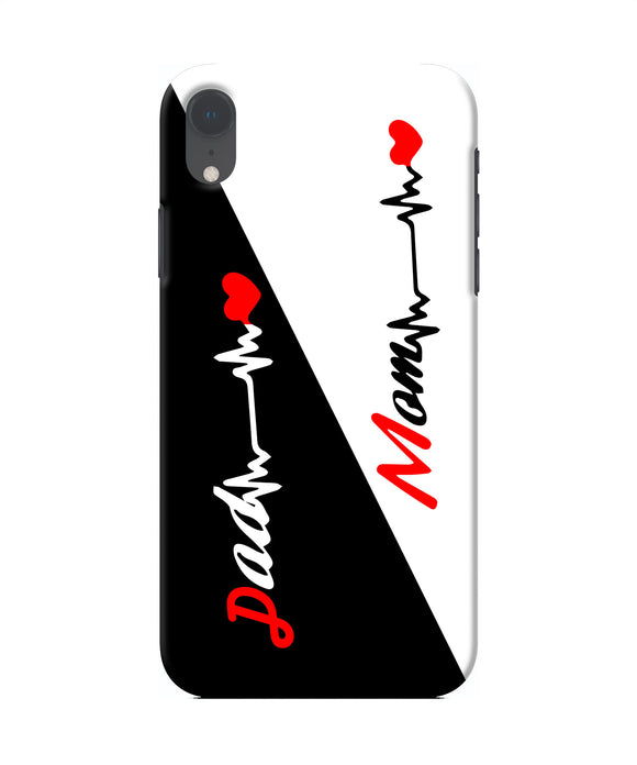Mom Dad Heart Line Iphone Xr Back Cover