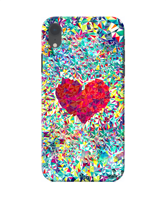 Red Heart Print Iphone Xr Back Cover