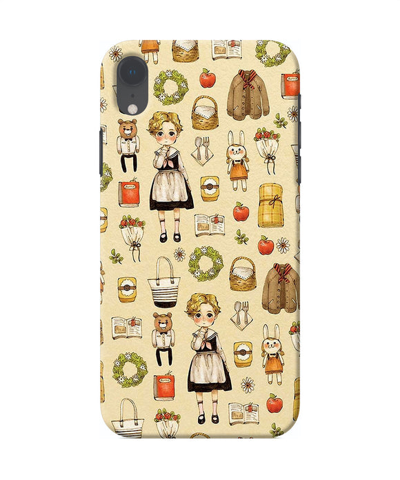 Canvas Girl Print Iphone Xr Back Cover