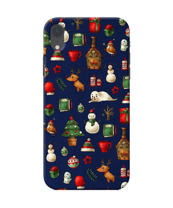 Canvas Christmas Print Iphone Xr Back Cover