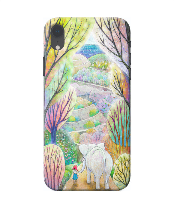 Natual Elephant Girl Iphone Xr Back Cover