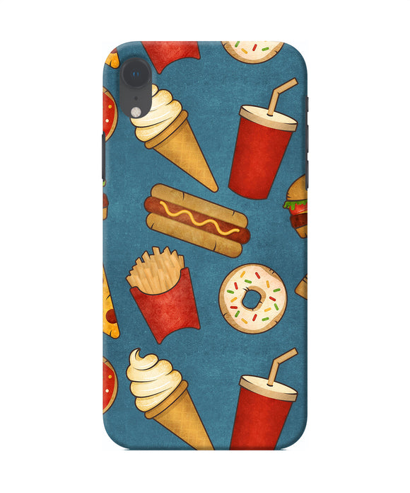 Abstract Food Print Iphone Xr Back Cover