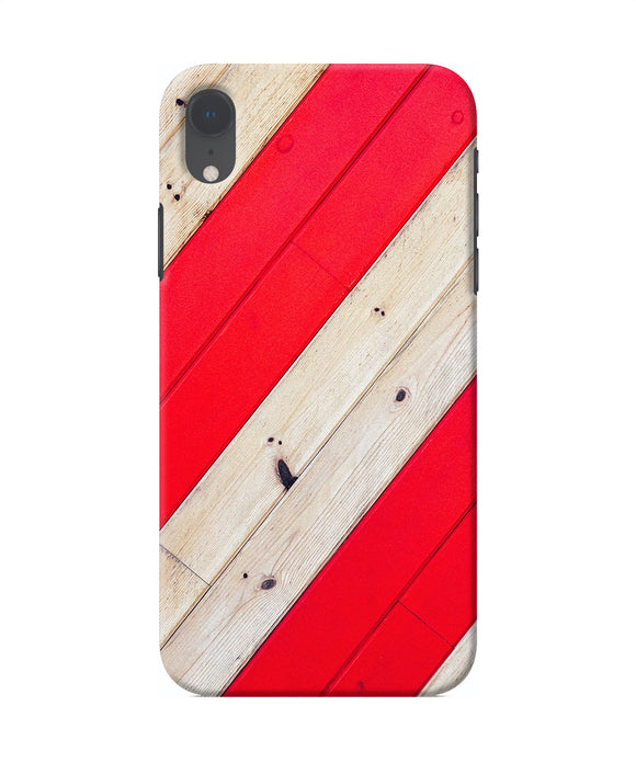 Abstract Red Brown Wooden Iphone Xr Back Cover