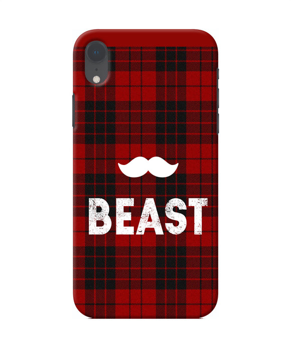 Beast Red Square Iphone Xr Back Cover