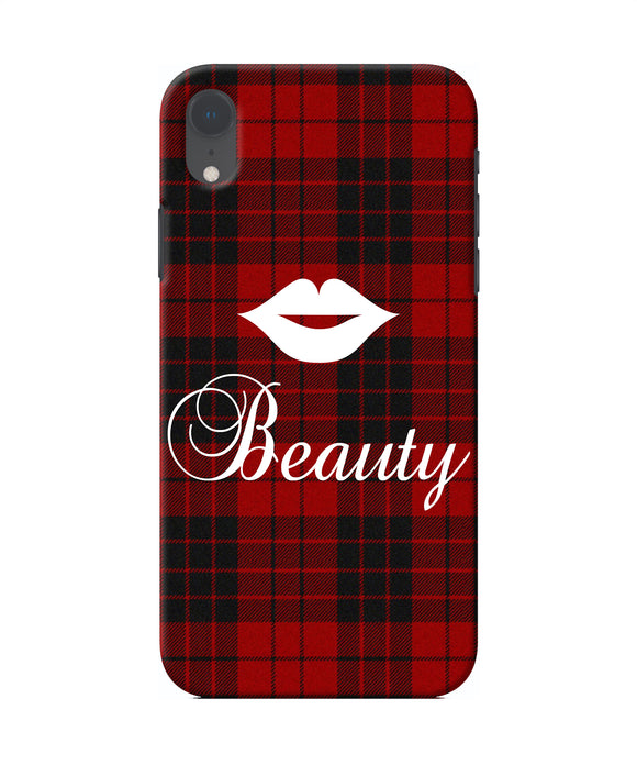 Beauty Red Square Iphone Xr Back Cover
