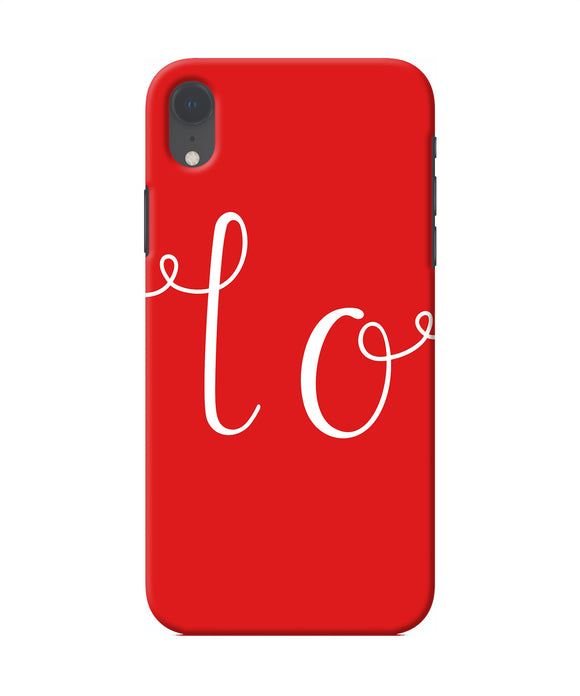 Love One Iphone Xr Back Cover