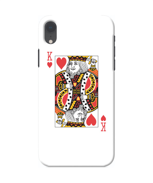 Heart King Card Iphone Xr Back Cover