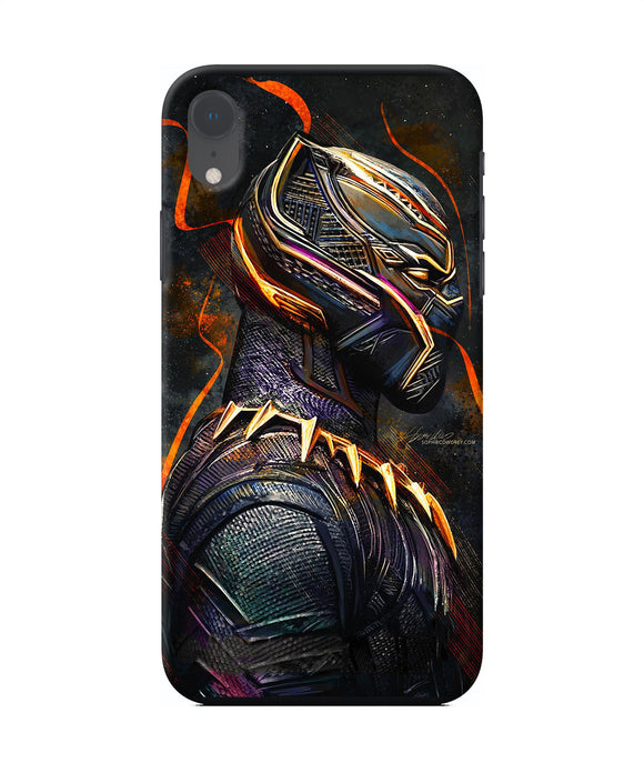 Black Panther Side Face Iphone Xr Back Cover