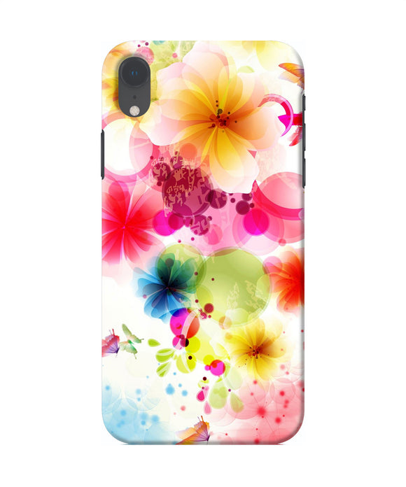 Flowers Print Iphone Xr Back Cover