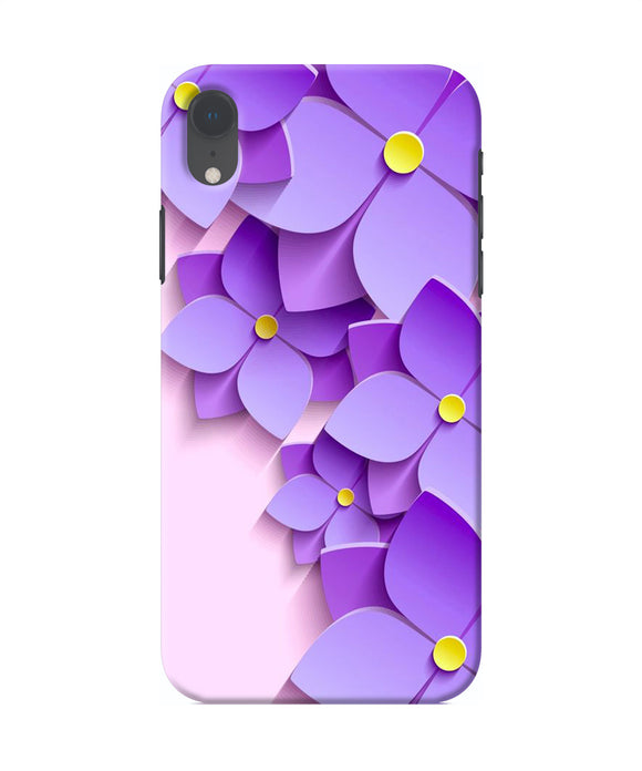 Violet Flower Craft Iphone Xr Back Cover