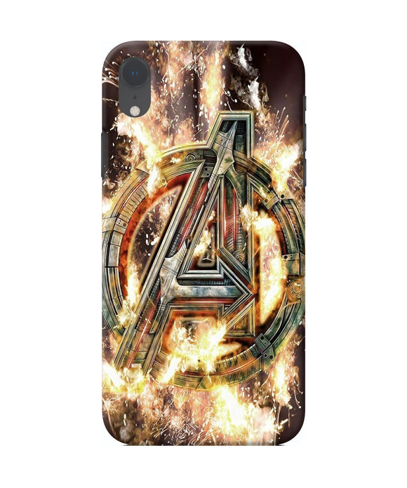 Avengers Burning Logo Iphone Xr Back Cover