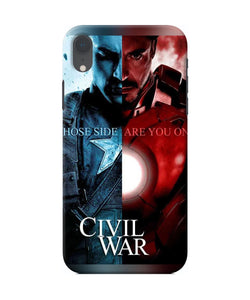 Civil War Iphone Xr Back Cover