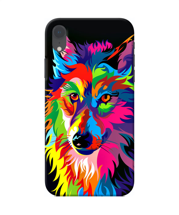 Colorful Wolf Sketch Iphone Xr Back Cover