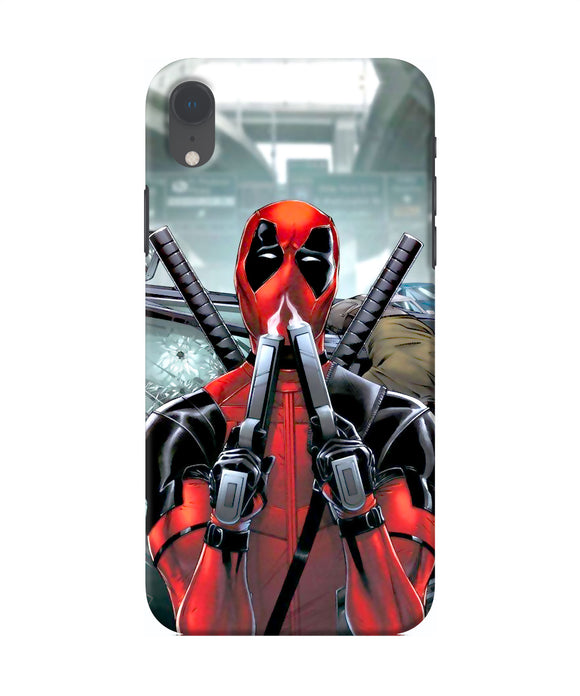 Deadpool With Gun Iphone Xr Back Cover